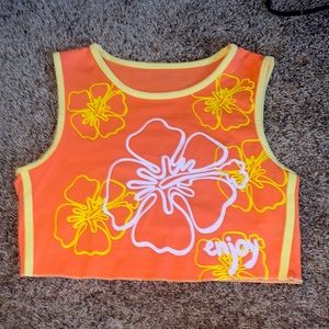 Cropped thick tank top